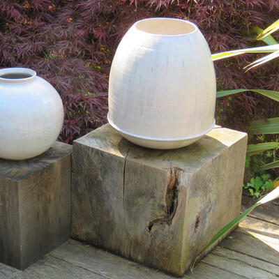Bill Gowans Moon Vase and Acorn