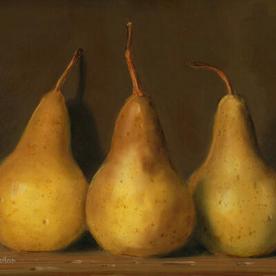 Robert McKellar Still Life with Three Pears