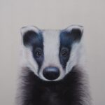 Emma Tuzzio - 'Bertie Badger', pastel painting