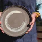 Berni Cooper - Large dinner plate in anthracite clay