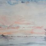 Wendy Finnis - Sunset 1 - Watercolour