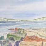 Wendy Finnis - Compton Bay IOW - watercolour