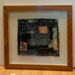 Carol O’Dea - Boro fabric piece with Sashiko stitching.