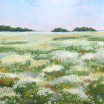 Hannah Buchanan - Wildflower Field, 2025, Pastel on paper, 30 x 42cm