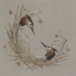 Jade Taylor - Acrylic on linen with botanical monoprint collage