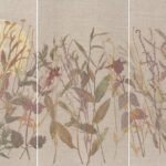 Jade Taylor - Acrylic on linen with botanical monoprint collage