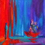 "Cirque Part 1' Acrylic on Canvas