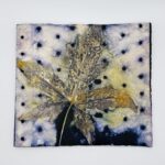 Eco printed vintage paper.