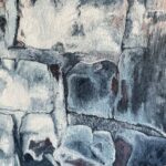 Acrylic on canvas, ‘Wall’ (work in progress)