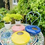 Sgraffito bowl vases