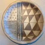 Large tribal patterned platter
