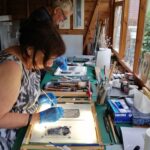 Glass painting workshop