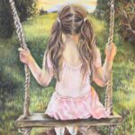 ‘Dreaming’ Pastel painting on pastelmat, 23 x 29cm