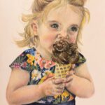 ‘Ice cream’ coloured pencil on Pastelmat 18 x 24cm