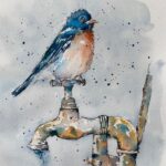 Splashing About - Ink & Wash