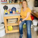 Georgina in her studio