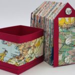 Artist book made with vintage maps.