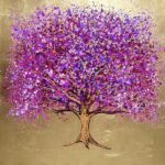 Golden Beauty 100x100x4cm original acrylic on gold leaf