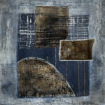 Mixed media on wood.