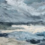 Summer at the Coast, oil on canvas, 46cm x 46cm