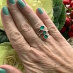 Sterling silver and enamel ring