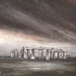 'Storm at Stonehenge' Oil on Canvas