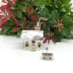 Sterling silver Christening cottage box