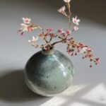 Reduction fired drop vase