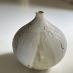 Shades of Stone Drop Vessel with Gold Leaf