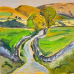The Bridleway by Angel Young - oils on board