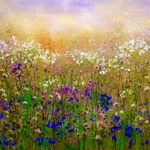 Field of Gentle Hours 100x100x4cm original oil