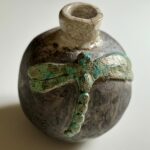 Dragonfly vase