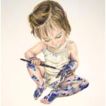 ‘Painted Toes’ Coloured pencil on Pastelmat 24 x 30cm