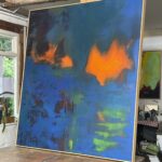 Tangerine Dream, large abstract painting