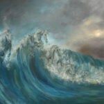 'Waterhorses' Acrylic on canvas