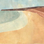 Horizon / jigsaw relief print