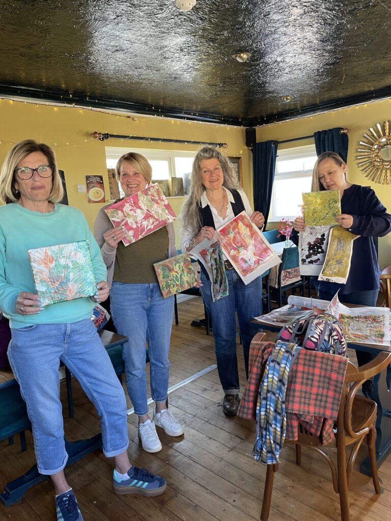 Geli plate printmaking